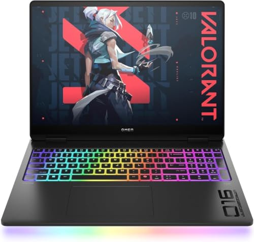 HP OMEN, Notebook Gaming, 16, NVIDIA RTX 5070 8GB | Notebook Gaming, IPS 165 Hz 2K, Intel Core Ultra 7 255HX, 32 GB RAM, 1 TB SSD, Windows 11, Nero, QWERTY Italiano
