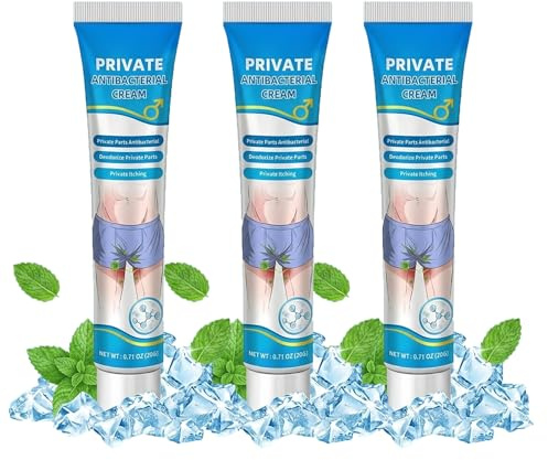 Crème Antifongique Pour Homme,Crème Anti-Démangeaisons,Ingrédients Doux,Convient Pour Le Zones Intimes,20G*3PC
