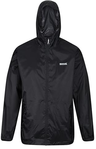 Regatta Womens Pack-It III Jacket Waterproof Pack Away Hiking Walking Coat 28 Black