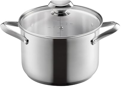 Metaltex ICONA - Cacerola Alta Acero Inoxidable. Diámetro Superior 18CM. Capacidad 2,5 Litros