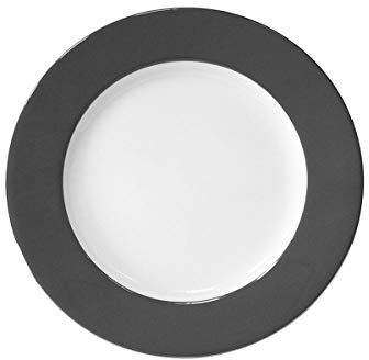 Fink Moments 2020 125098 Assiette de présentation en porcelaine Gris Ø 30 cm