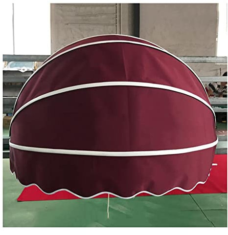 zktoermn Fenster-/Eingangsmarkise, Einziehbarer Sonnenschutz Regen Schnee Blocker Baldachin für Patio Deck Dekoration Im Freien Mit Verzinktem Rohrträger XJJUN (Farbe : Rosso, Größe :
