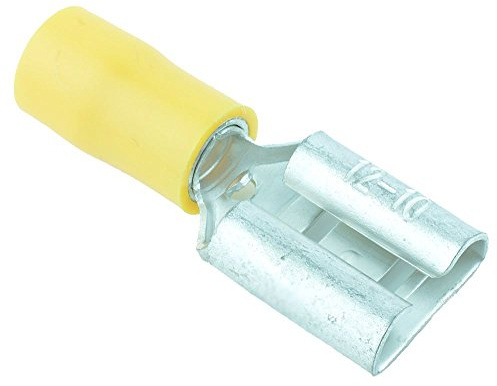 10 x gelbe 9,5 mm Flachsteckverbinder