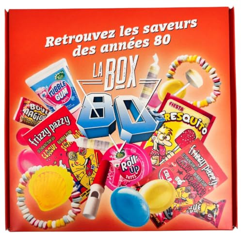 Mini Box Bonbons Années 80-13 références différentes pour redécouvrir le plaisir des bonbons des années 80 - Assortiment de confiseries 300g