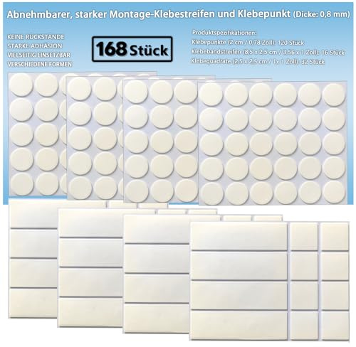 Nastro biadesivo per decorazioni da appendere poster, strisce adesive e punti rimovibili per palloncini, foto, mastice trasparente per artigianato, accessori per feste, multiuso