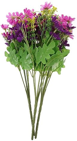 Alipis 3stücke Pack Kunststoff Gänseblümchenstrauß Cluster Künstliche Margeritenblume Für Innenraumdeko Hochzeitstischdeko Kunstblume