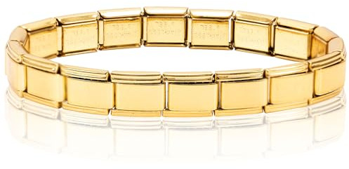 Kunoli Italienisches Charm-Armband - 18 DIY Abnehmbare Module für 9mm Armbänder - Edelstahl Charms im Italienischen Stil für Damen