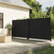 Gecheer Toldo lateral, biombo, retráctil, negro, 180 x 1200 cm, PLT3117