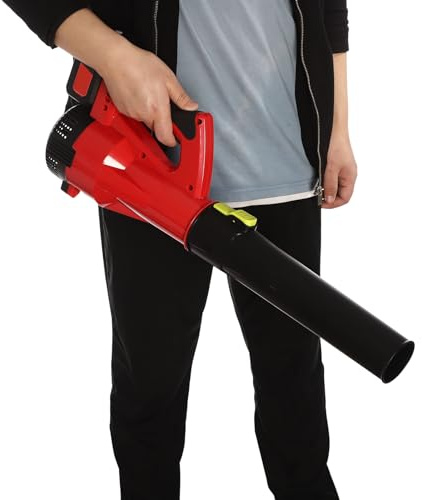vinnyooc Soffiatore professionale a batteria, soffiatore elettrico a batteria, soffiatore per foglie, soffiatore leggero, 2 batterie da 1800 mAh, caricatore per la cura del prato, cortile, vialetto