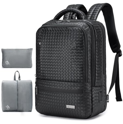 SPAHER British Airways Cabin Bag 40x30x15 Underseat Laptop Backpack 15.6 Inch for School Carry On Bag Travel Backpack Hand Luggage Backpack Casual Daypack Approved Holdall Rucksack Flight Bag Black