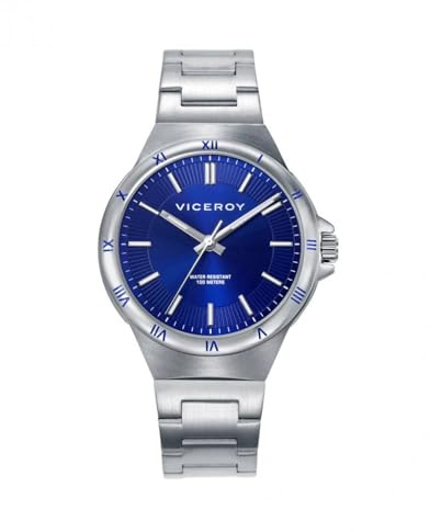 Viceroy Reloj Mujer 401294-37 – Caja de Acero, Esfera Azul, Movimiento de Cuarzo, Brazalete de Acero, 36mm, 10 ATM