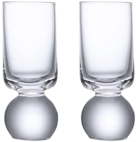 WxuuLTGJR Bicchieri di Vino Piccoli creativi Rotondi Bicchieri di Vino Rosso Vetro Vetro in Vetro di Vino in Vetro Bar