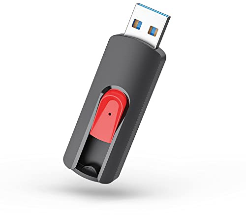Vansuny Clé USB 256Go, Clef USB 3.0, Mémoire Flash avec Design Rétractable Protégé, Lecture 130MB/s, Compacte et Compatible avec PC/Mac/Bureau/Ordinateur Portable/Consoles de Jeux (Rouge)