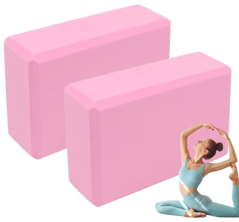 Yogategel – skum yogablock 2 x block för stretchning | kilsträckare balans halkfria träningsverktyg för gym nybörjare handstativ sport knäböjning stretchmeditation