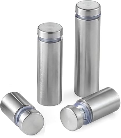 4/6 Stück Edelstahl-Glasabstandshalter in verschiedenen Größen(6pcs,D12x40mm)