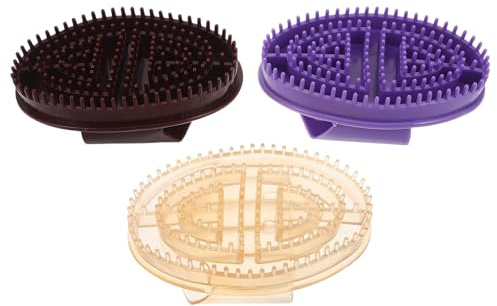 ELAYARD 3stücke Meridian-massagebürste für Körper und Kopfhaut Silikon-gesichtsbürste mit Peeling-funktion für Entspannung und Reinigung Praktisches Massagezubehör für Zuhause und Reisen
