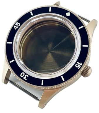 NLNKDTDPAK 40 mm retro kupolformad passform for NH35 NH36 NH34 ETA2824 PT5000 klockfodral med safirkristall lysande keramikram(A2 Black Bezel,ETA2824 PT5000)