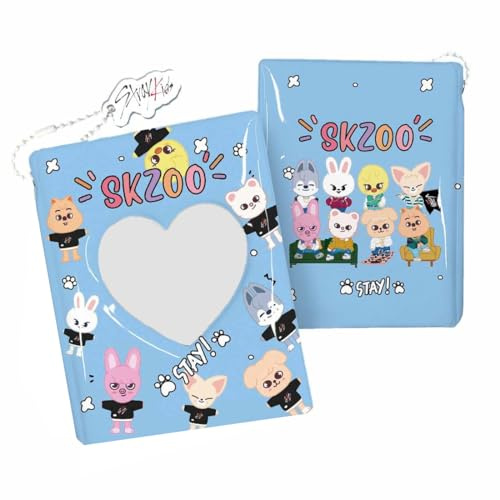 YUZNA 1 Pcs Photocard Binder, Süße Cartoon Photocards Holder, Sammelkarten Album (40 Taschen), Kpop Merch Geschenke