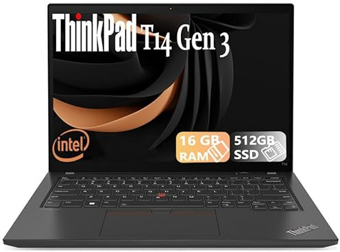 LENOVO THINKPAD T14S GEN 3 - CPU Intel i7 1265U @1.80-4.80 GHz 10C - RAM 16GB - SSD 512GB - 14 WUXGA Display - Intel Iris Xe Graphics - Win11 Pro 64 Bit (Generalüberholt)