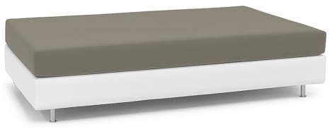 BIANCALUNA - Copriletto elastico Living Genius tinta unita Anti Macchia - Divano Letto Singolo da 90 a 200 cm Made in Italy - Sassi