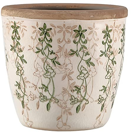 ROBAUN 6,5'' Großer runder Blumentopf mit Loch, keramische Pflanztöpfe für Zimmerpflanzen, dekorative Pflanzgefäße für Zuhause, Geschenke für Mama