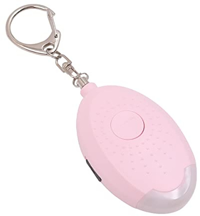 Tiardey Sicherer Personenalarm für Frauen130dB mit LED-Taschenlampe wiederaufladbarer Sicherheitsalarm für Mädchen, Kinder, ältere Studenten (Rosa)