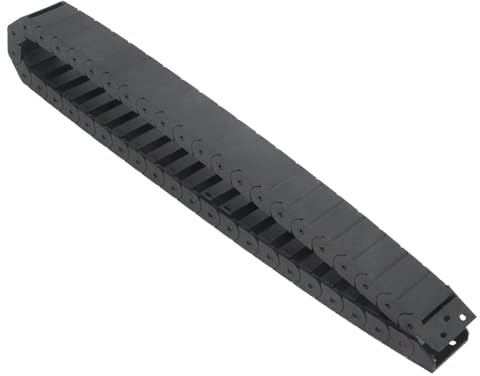 Yeebyee 1 Metre Drag Chain Cable Carrier 15 x 40 mm Inner Type R28 Cable Chain Wire for 3D Printers and CNC Machines Comes with a Pair of End Connectors, Screwdriver Tool