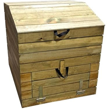 Composteur en Bois 500L Douglas 80 x 80 x 85 cm