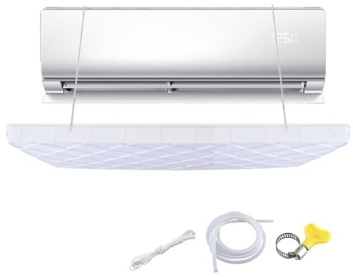 DJJYCTNM Air Conditioner Drip Tray Condensate Drain Pan, Under Air Conditioner Water Tray with Drain, Perfect for Indoor/Outdoor Split Air Conditioner Heat Pump Systems ( Color : 81.5*33cm/32*13in , S