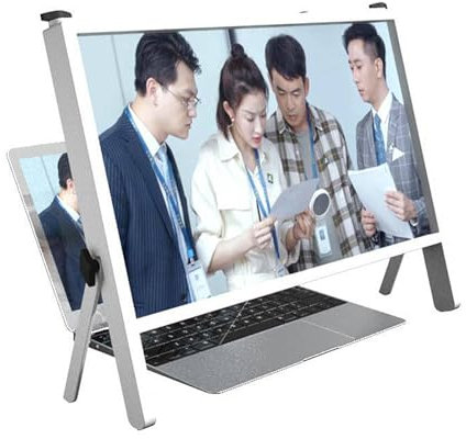 LBMED 3D-Laptop-Bildschirmlupe, 21-Zoll-Bildschirmlupen-Expander-Halterung Mit Anti-Blaulicht- Und Anti-Interferenz-Linsen, 1:1-Betrachtungsverhältnis Und 3-4-facher Bildschirmvergrößerung