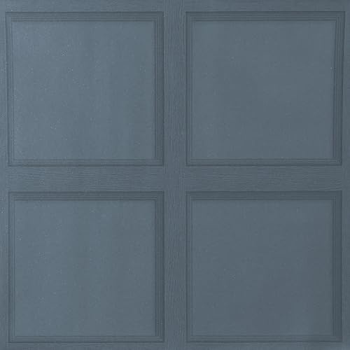 Swehooirt 3D Effect Navy Blue Wood Panel Wallpaper Vintage Textured Wall Paper Roll Living Room Feature Wallpaper for Bedroom Adults Hallway and Stairs Retro Feature Wall Panelling