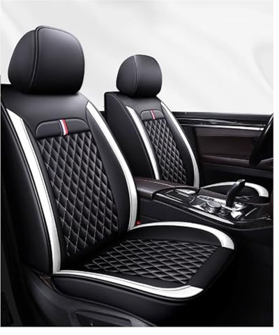 ALKANI Alles inklusive Auto Sitzbezüge Sets, Autositzbezüge Leder Sitzbezüge Auto Für Ford Fiesta MK7 2011-2017, Wasserdicht Atmungsaktive Rutschfester Langlebig Sitzschoner Zubehör, 5 Sitze(B)