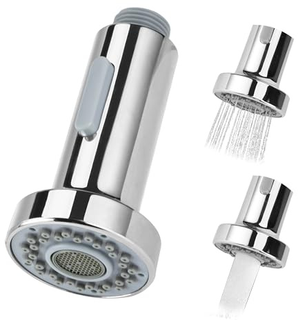 Douchette pour Robinet Cuisine 2 Modes Tête Robinet Remplacement Douchette Douchette de Cuisine Extractible Tête de Pulvérisation pour Robinet Douchette