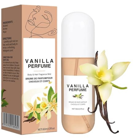 Vanilla Coconut Perfume, Coconut Vanilla Perfume, Vanilla Body Concentrated Spray, Vanilla Coconut Hair and Body Perfume Spray, Vanilla Skin Body Mist, Vanilla Perfume for Women (1PC)