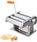 Italian Pasta Making Machine, 9 Adjustable Thicknesses Stainless Steel Italian Pasta Drum Cutting Machine for Baking Wide Pasta Dough with Italian Pasta Layers