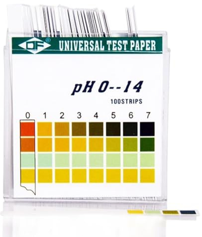 XUKZIMA 100 pH Teststreifen für Urin UND Speichel - pH Test - Ermittlung ph Wert - Teststreifen übersäuerung Körper