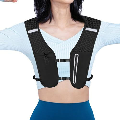 Hydration Running Backpack - Outdoor Running Jacket with Water Bladder | Lightweight Water Bottle Holder Jacket for Men Women Hiking Climbing Travel