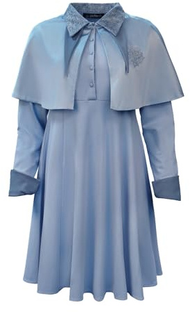 Harry Potter Beauxbatons Academy Dress for Adults, Baby Blue | 20th Anniversary Goblet of Fire, Costume & Cosplay, Collectible Gift for Harry Potter Fans