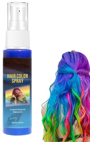 Colorant pour Cheveux 30ml Styling Doux Des Racines | Teinture Pour Cheveux Temporaire Et Naturelle pour Halloween Fête Vacances Salon Mariage