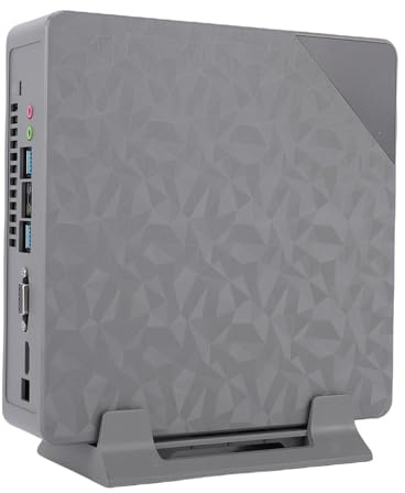 Jiawu Petit Ordinateur de Bureau Portable, Processeur I5 Puissant, WiFi Double Bande Rapide pour Les Professionnels en Déplacement, Matériau ABS (Prise UE I5-3320M-8G-256G)