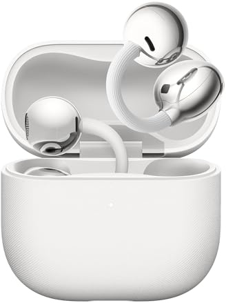 HUAWEI FreeClip 2 Open-Ear Headphones, Clip-On Wireless Earbuds, White | 5.1g Lightweight, IP57 Waterproof, 38H Battery, Bluetooth 6.0, 3-Mic Noise Cancellation, UK Warranty