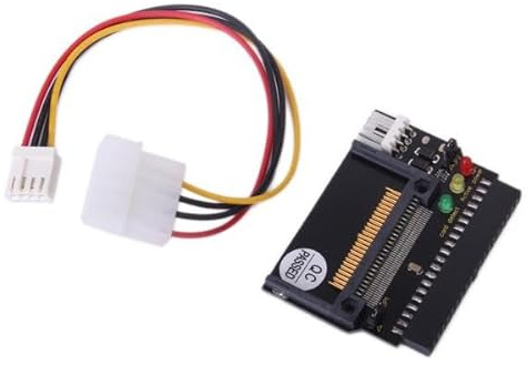 LEDS Compact Flash CF SSD a adaptador ATA IDE de 3.5 pulgadas, 40 pines, indicadores LED, arrancable, compatible con tipo I y II