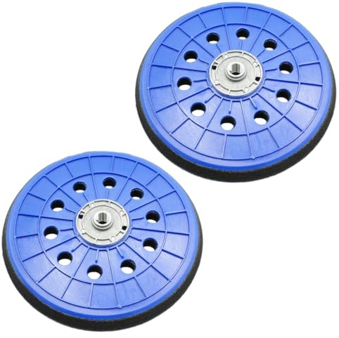 2 Pezzi Platorello per Giraffa Levigatrice per Muro, M14 Vassoio Dischi Abrasivi 215mm con 10 Fori per Giraffa Levigatrice e Smerigliatrice, Facile Installazione e Durevole, per DS 200/210/900/920/930