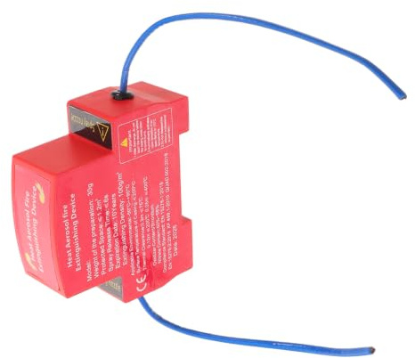 Luxshiny Estintore Aerosol Autoadesivo per Auto e Barca, 30g, Plastico Rosso, Protezione Antincendio Marittima, Modello 30, Estintore Compatto e Facile da Usare
