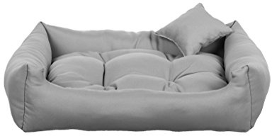 Gutekissen® Stoff Hundebett Hundeliege Hundekissen Hundeliege Hundeliege Hundeliege - Langlebige Materialien und hohe Qualität NEO (2XL - 110x90, Grau)
