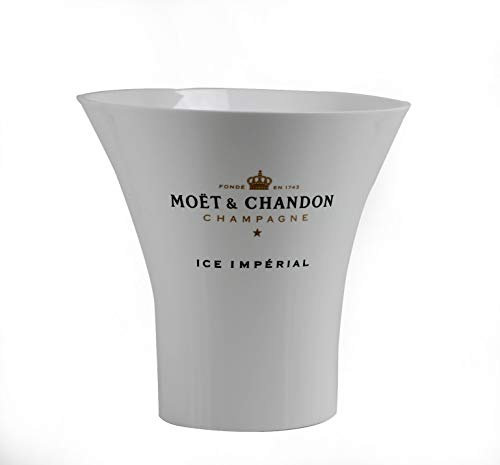 Moet & Chandon Champagner Flaschen-Kühler Ice Impérial Acryl weiß ~mn 1007 1033