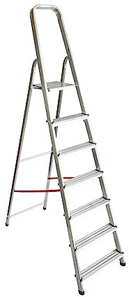 Homelux 825024 Escalera Domestica Peld.08 cm, 7 Peldaños, 5.6 kg