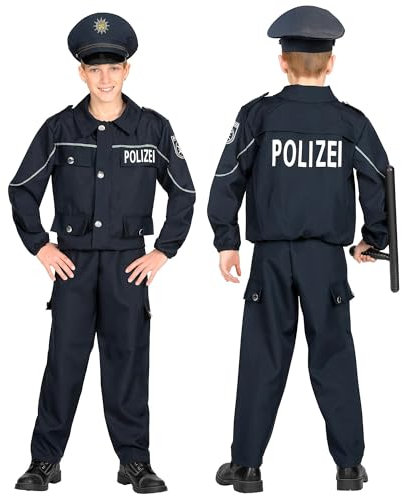 W WIDMANN MILANO Party Fashion - Kinderkostüm Polizist, Beruf, Gesetzeshüter, Uniform, Karneval