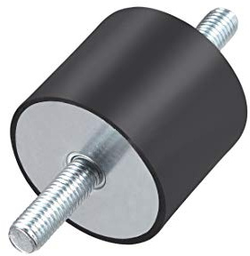 sourcing map 60 x 50mm Gummilager Schwingungsdämpfer Stoßdämpfer mit M12 x 37mm Bolzen