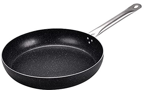 Moneta Etnea Pro Padella 36 cm, manico inox, Nero
